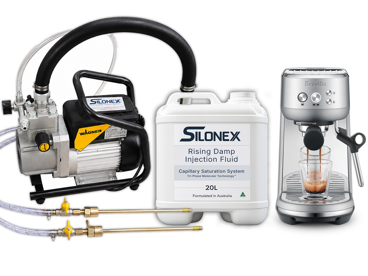 15x 20L DPC (Silonexx) - 1x Free 2xLance Wagner Injection Pump - 1x Free Coffee Machine